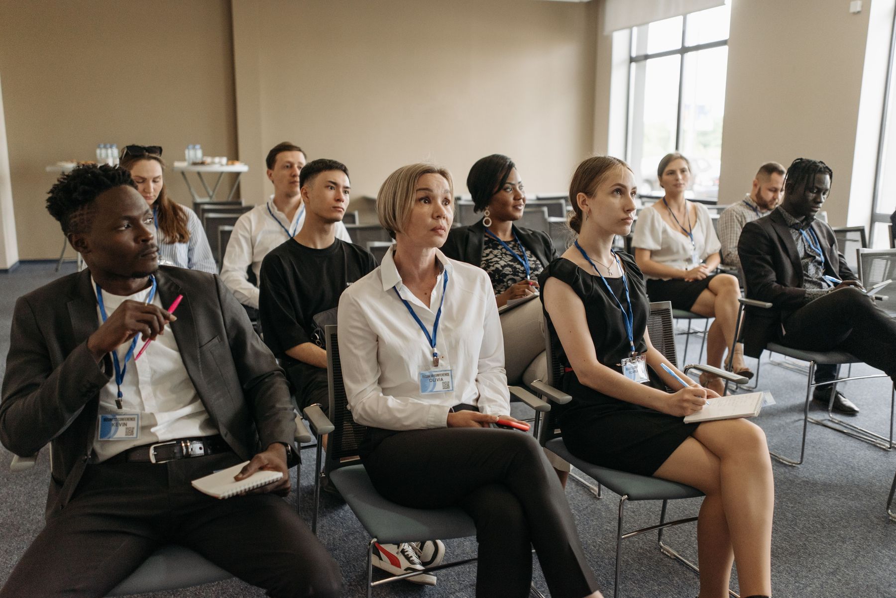 Healthcare professionals engaged in a learning session